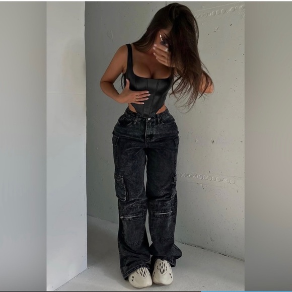 Fashion Nova black Denim jeans - Picture 3 of 6